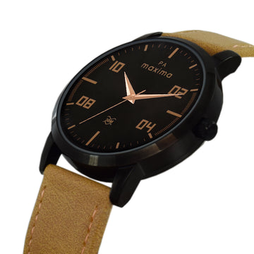 Maxima ATTIVO Men Black Dial Analogue Watch